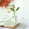 Retro Glass Flower Vase Irregular Transparent Vasen Home Desktop Dinner Table Flower Pot Ornament Decoration Hydroponic Planter