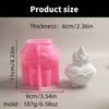 Flexible Silicone Mold Candle Moulds 3D Heart Pattern Resin Mold Handmade Art Supplies Suitable for Room Decorations