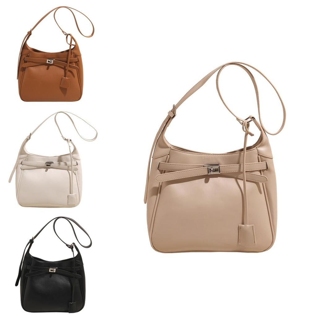 Pu Bag For Women With Lock Closure And Inner Zipper Pocket For Daily