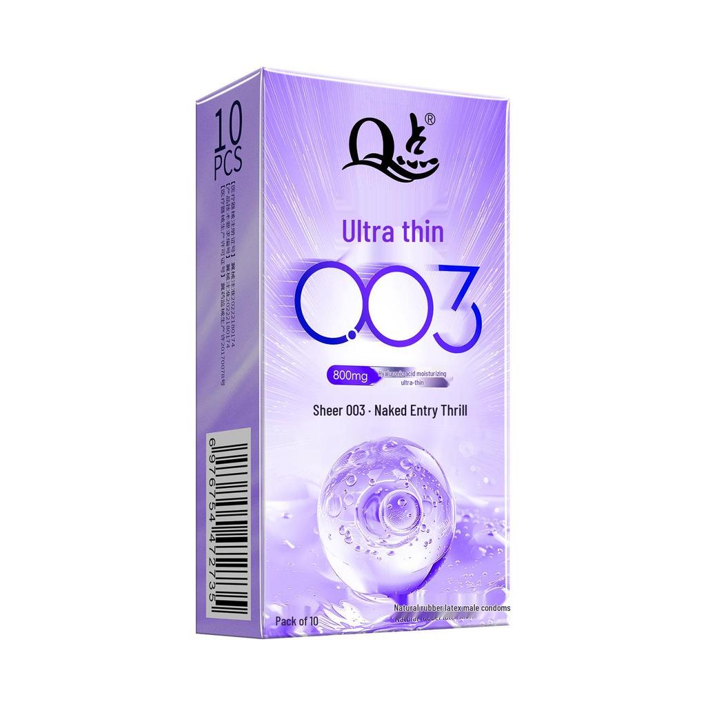 Ultra-Thin Large Particle Clitoral Stimulation Condoms - Long-Lasting Wolf Teeth Design