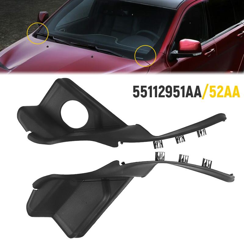 Left Right Windshield Wiper Cowl Grille Vent Cover Panel Hood Assembly For Jeep Grand Cherokee 2016- 55112951AC 55112952AC