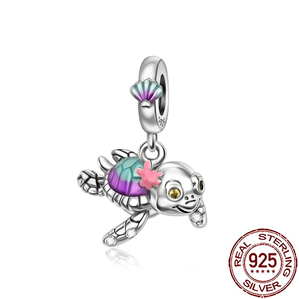 New Charms Copper Seahorse Fish Dog Cat Charm Beads Fit Snake Chain Bracelet Necklace Women Diy Jewelry