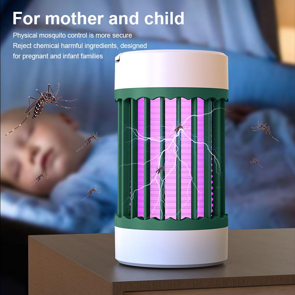Electric Shock Pest Lamp 2 Gear Adjustable Sleep Bug Control Low-noise Fly Catcher Large Range Attraction Bedroom Light