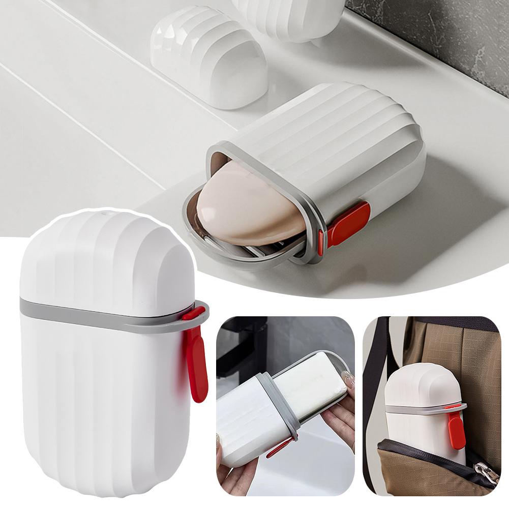 Easy Carrying Soaps Box With Cover Personalized Reusable Soaps Holder For Washroom Toilet