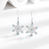 New Christmas Earrings Niche Design Versatile Snowflake Pendant Exquisite Fashionable Earrings