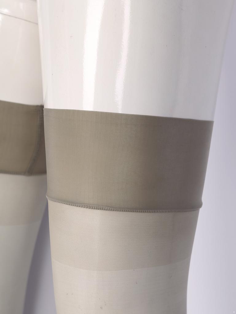 Mens Glossy See Through Stockings Thin Shiny Solid Color Stretchy Sheer Thigh High Socks