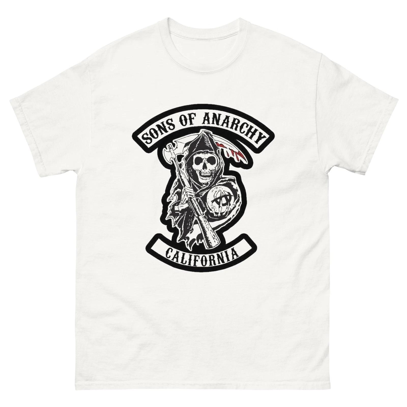 Sons of Anarchy California Reaper Biker T-Shirt SAMCRO Motorcycle Club Tee S