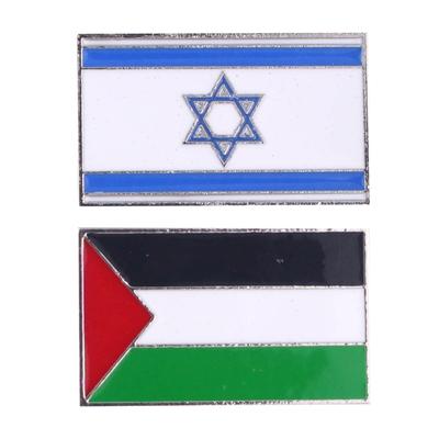 Nationale PLE ISR Flagge Anstecknadel Länderflagge Brosche Abzeichen Legierungsmaterial für Outfits Kleidung Tasche Hut Kragen Accessoires