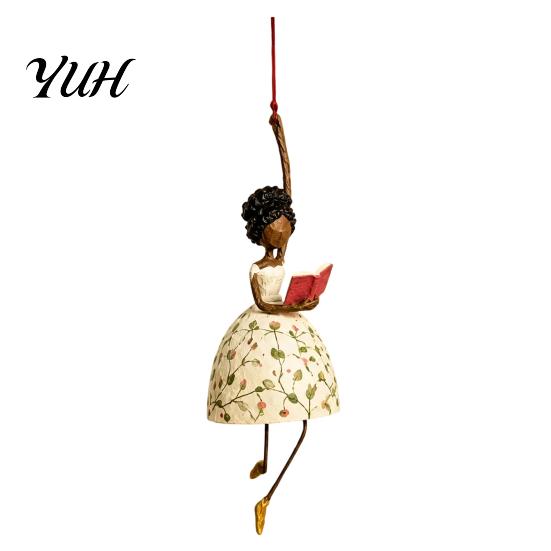 Garden Branch Decoration Dancing Lady Hanging Ornament for Home Decor, Elegant Art Sculpture, Ornaments Creative Pendant Indoor Outdoor Window