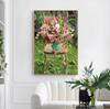 RUOPOTY DIY Frame Painting By Numbers Flower Acrylic On Canvas Wall Art Picture By Numbers For Living Room