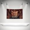 B-borgoroth Flag Rock Music Band Banner HD Printing Tapestry Exhibition, Music Band Fans, Garage Decor