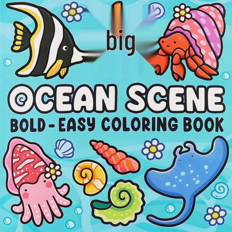 Cross-Border Adult & Teen Coloring Book: Cute Animal Characters for Easy Coloring