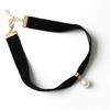 Pearl Choker Necklace for Women Jewelry Black Velvet Rope Collar Choker Necklace