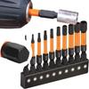 1/4inch Impact Hex Head Hex Shanks Sae and Metric Magnetic Screwdriver Length 50mm Quick Change Screw Driver Extension Adapter