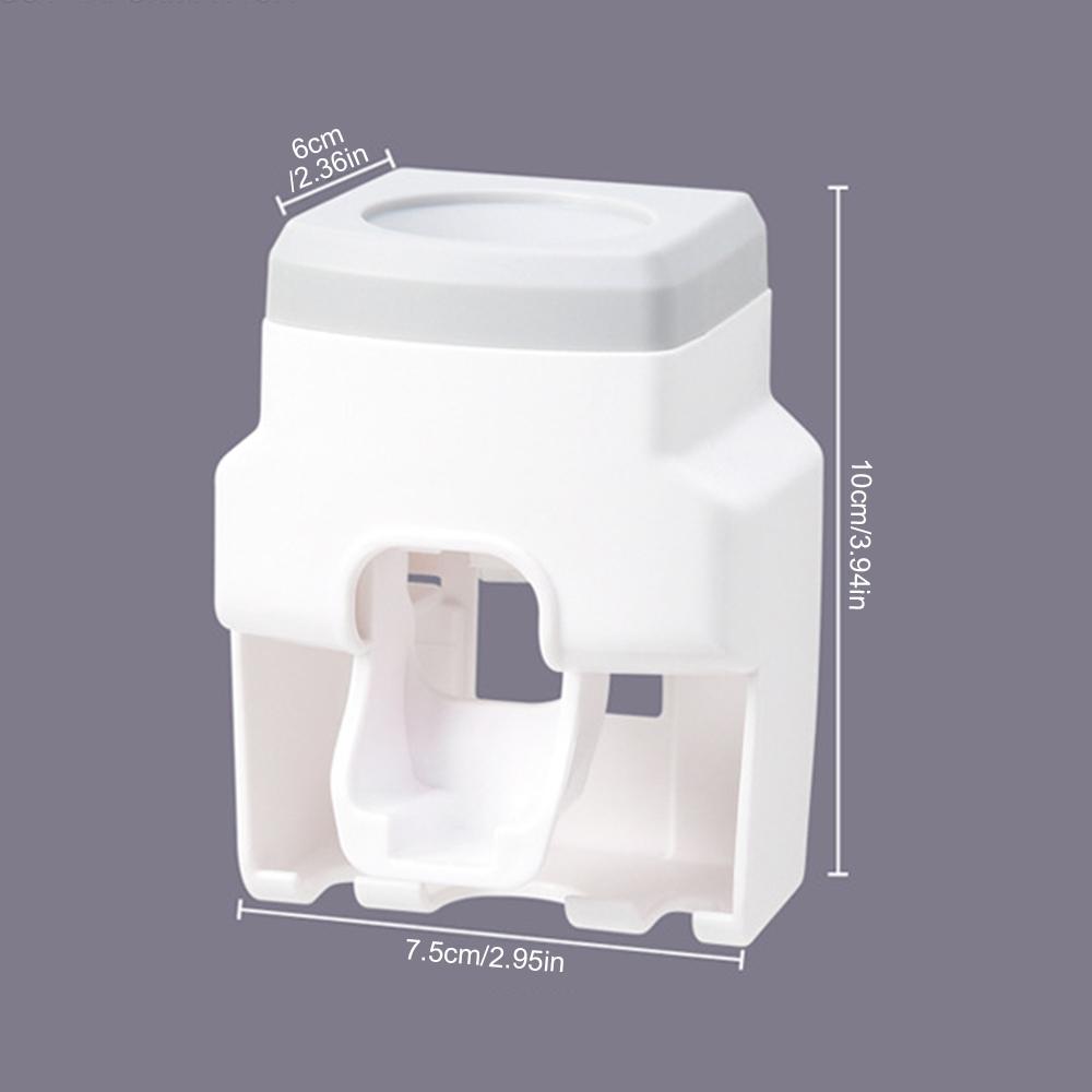 Automatic Toothpaste Dispenser And Wall-mounted Toothbrush Holder Toilet Wash Table Fully Automatic Squeeze Toothpaste Toothbrush Holder