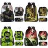Children Backpack Three Piece Set With The Avengers Hulk Print Design For School Use
