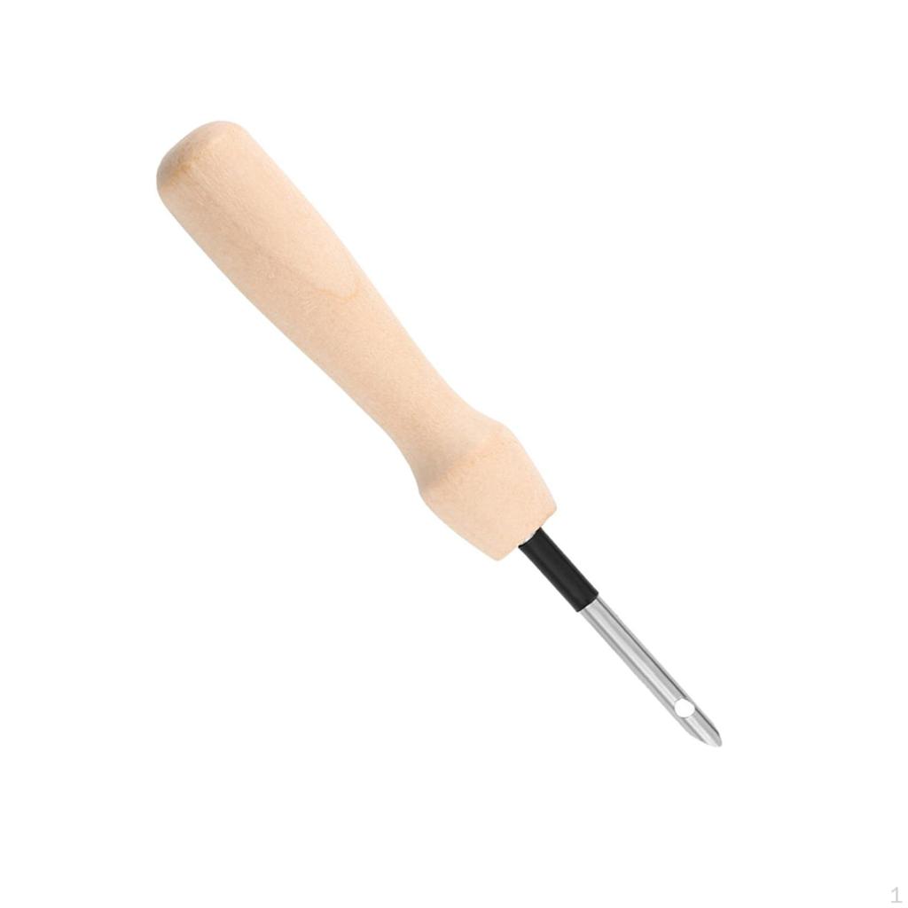 Stickgarnstanzer mit Holzgriff, Nadel zur Herstellung von Teppichen, Wandteppichen, Basteln, Nähen