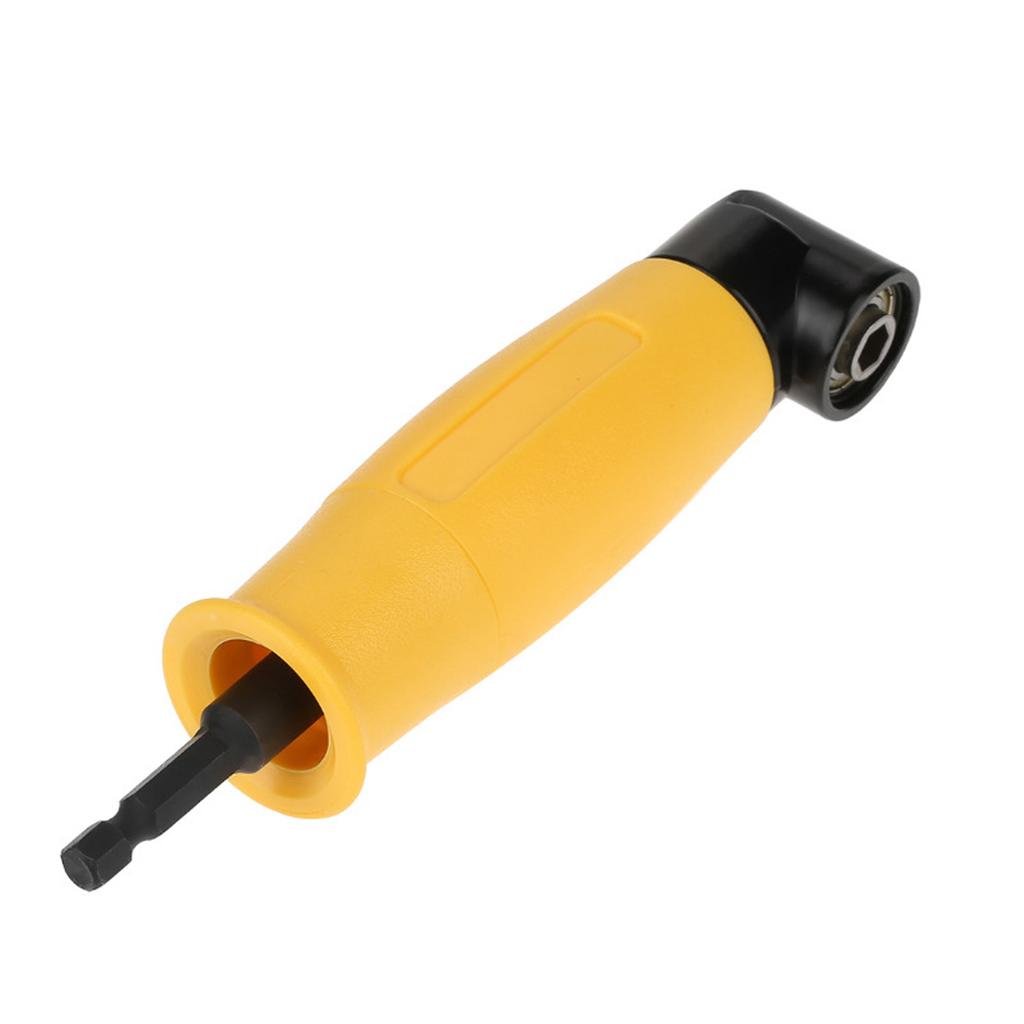 1PC Hexagonal Handle 90 Degree Right Angle Screwdriver Corner Tool Yellow Extended Connecting Rod Electric Tool Accessory
