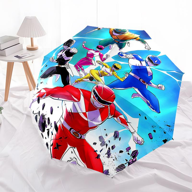 

Power Rangers Automatic Opening Folding Umbrella 8 Bone Iron Frame,Suitable for Fans,Travel,Daily Use,and Gift Giving0104014a
