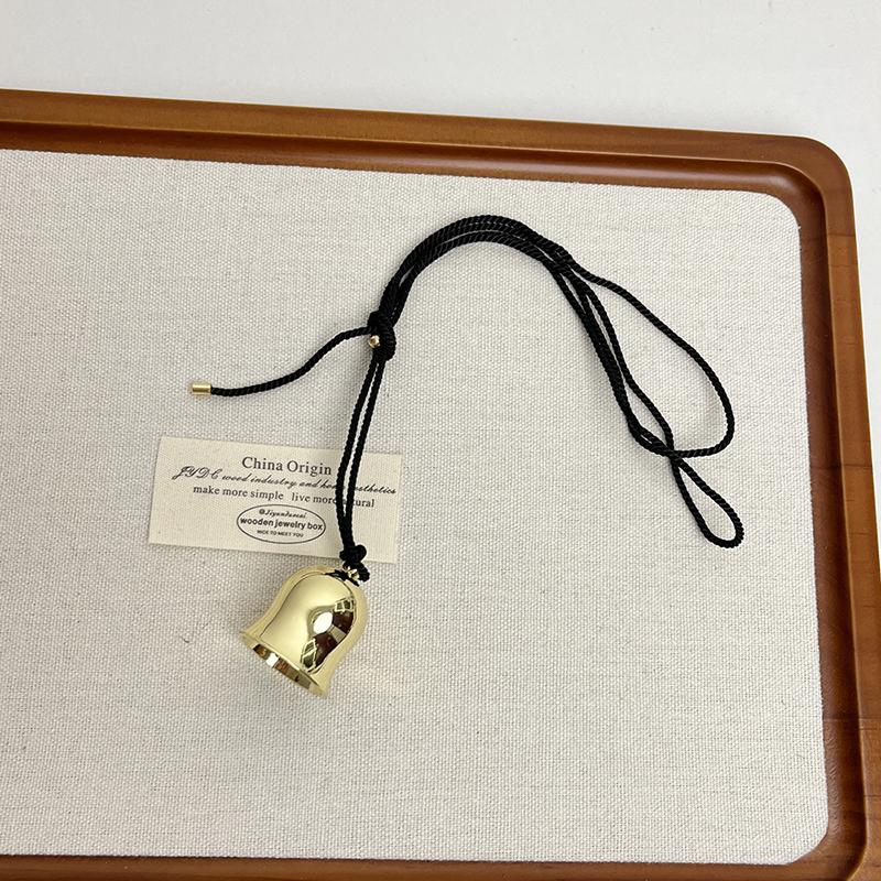 Elegant  Large Pendant Black Rope Long Necklace For Women Girls Versatile Sweater Chain Jewelry Accessories Gifts