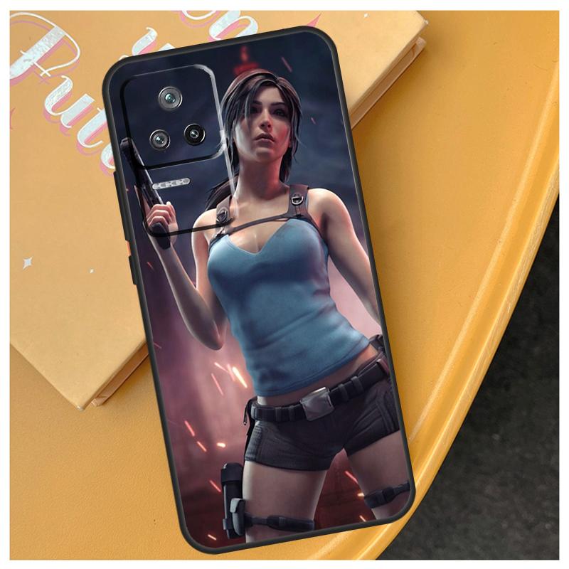Lara Croft Tomb Raider Case For Xiaomi 14T 13T Pro 11T 12T 13 14 15 Ultra POCO X6 Pro X3 X5 F5 F6 M6 X7 Pro Cover