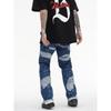 JYL Women's Straight Jeans Plus-Size Ripped Summer  Pear-Shaped Slim Denim Pants
