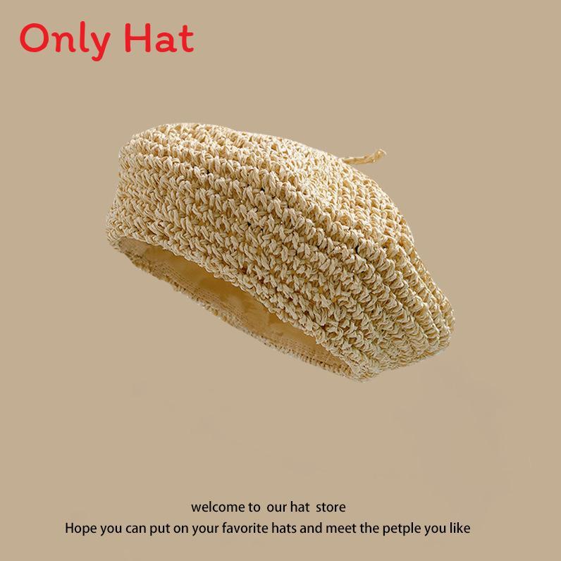 Chapeau de paille d'été à larges bords pour la protection solaire et l'amincissement du visage sans effort