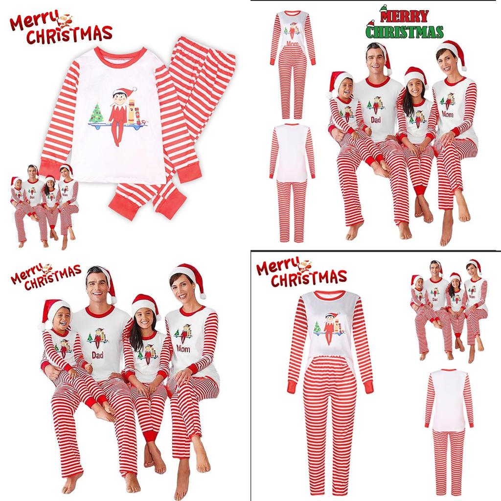 Superweicher Weihnachts-Schlafanzug für Kleinkind, Baby, Kinder, Langarm-Nachtwäsche, Weihnachtsgeschenk