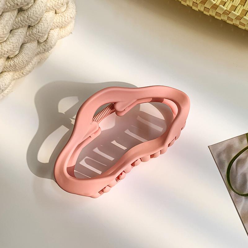 New Solid Color Geometric Hair Claw High Ponytail Clip Headwear Women's Fashion Hair Clip Barrettes Hair Accessories