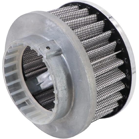KIPA Chrome Air Cleaner Filter 4" X 2" Assembly Fits For Carburetor With 2 5/8" Or 2 5/16" Neck Diameter Washable 7151 4354 1489 6475 4790