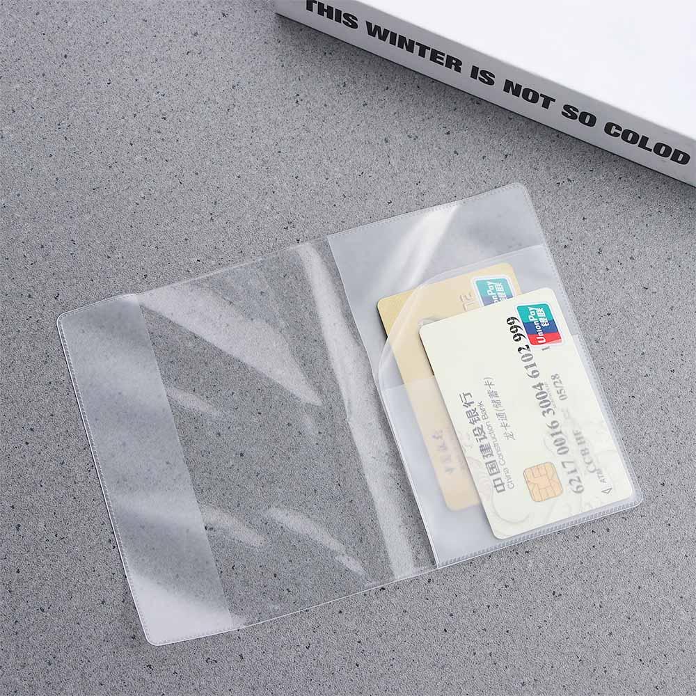 PVC Protective Clear Protector Organizer Sleeve Waterproof Transparent Holder ID Card Protective Case Passport Case