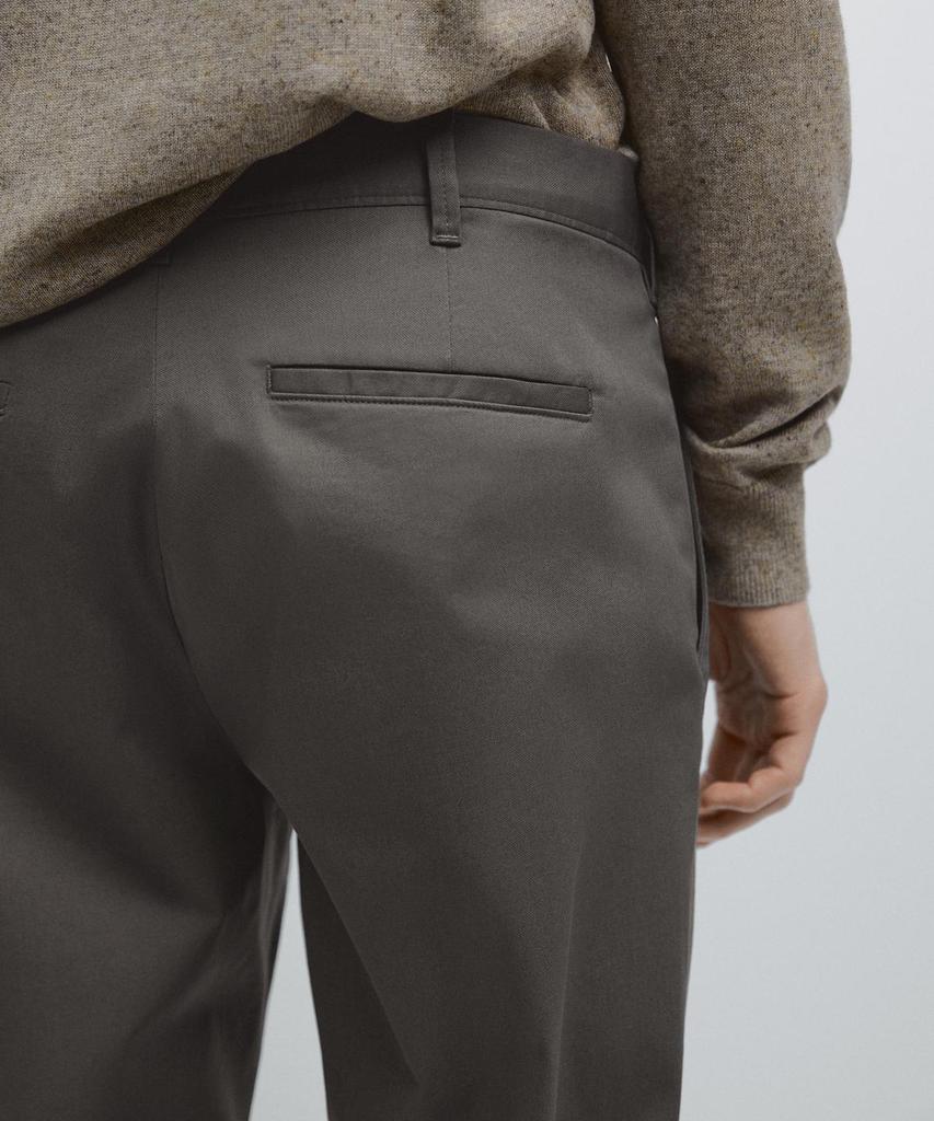 Masimodutti Cotton Blend Slim Fit Pants