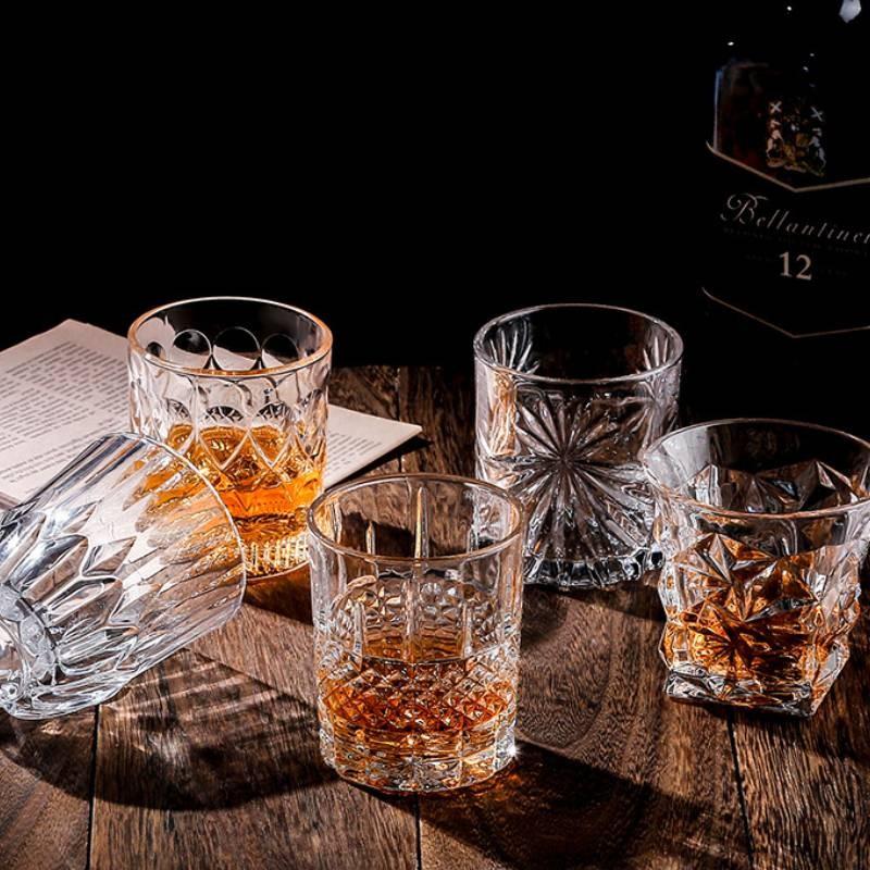 Stunning New Whiskey Glasses Set Of Six Elegant Large Capacity Barware
