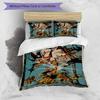 3pcs JoJo's Bizarre Adventure1 pattern bedding set duvet cover set includes duvet cover &pillowcases, perfect all season bedroom decoration & gift