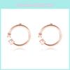 Alloy Elegant Pearl Stud Earrings Womens Geometric Design Modern Fashion