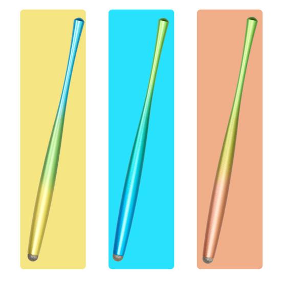 Touchscreen Pen Interchangeable Color Universal Sensitive Nib Gradient Small Waist Shape Writing Aluminum