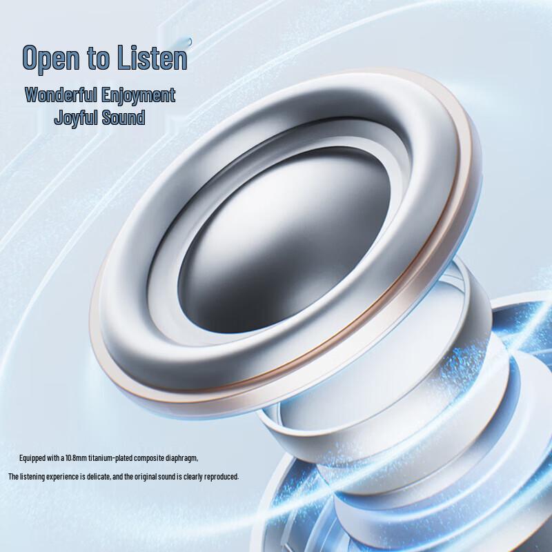 Edifier Yueying Clip-On Open-Ear Bluetooth Earbuds with Makeup Mirror