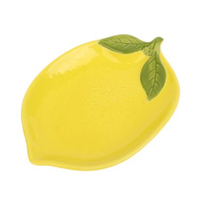 Creative Cartoon Lemon Shaped Ceramic Dish Salad Dish Family Fruit Snack Plate Kitchen Utensils Accessories