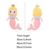 30/40/55cm Crown Mermaid Plush Doll Cartoon Princess Plushie Figure Toy Stuffed Animal Sleeping Pillow Gift Kids Girls Birthday