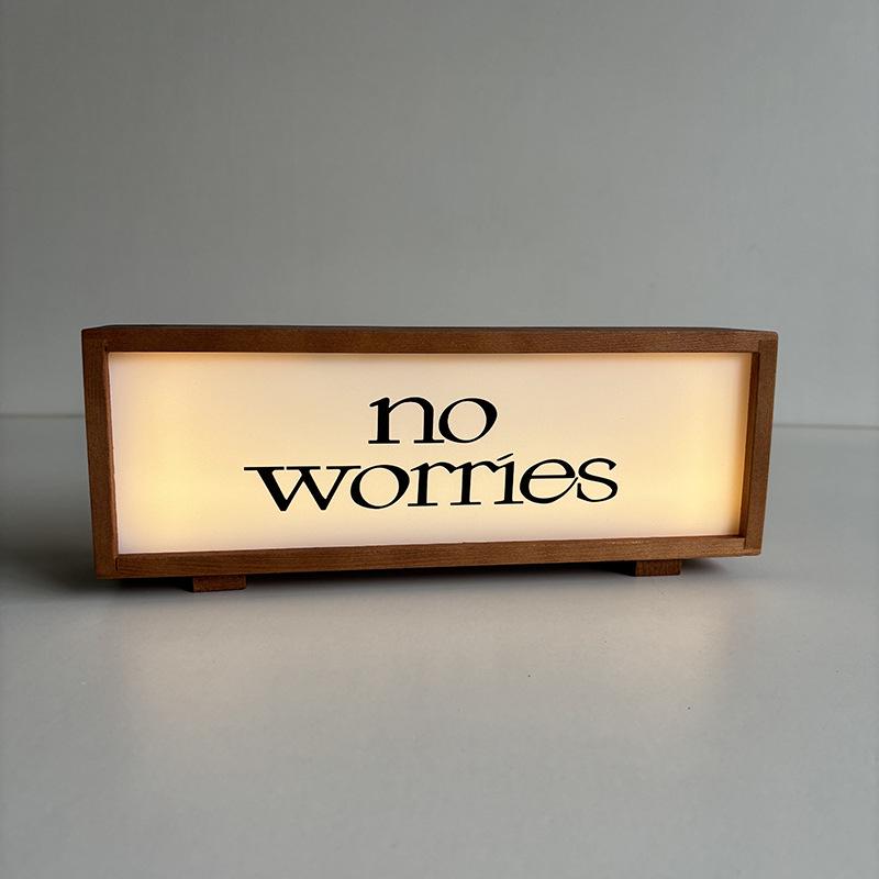 Creative Wooden Acrylic Wireless Charging Night Light with Solid Wood Base