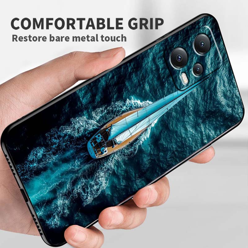 Fashion airplane pattern For Xiaomi Redmi Note 15 14 13 12 12S 11E 11 11S Pro Plus 4G 5G Black Soft TPU Phone Case