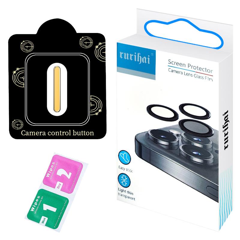 RURIHAI Metal Camera Control Button Sticker for iPhone 16 Pro Max/16 Pro/16 Plus/16 Camera Button Cover