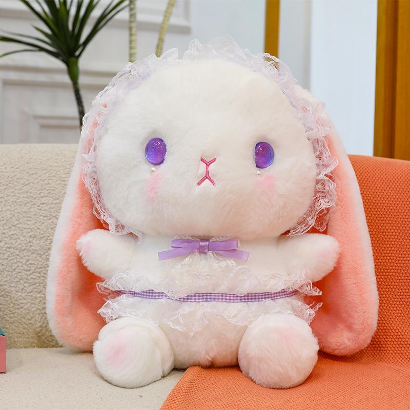 Cute and Funny Lolita Rabbit Backpack Japanese JK Style Girl's Heart Cute Little Rabbit Plush Bag Gift