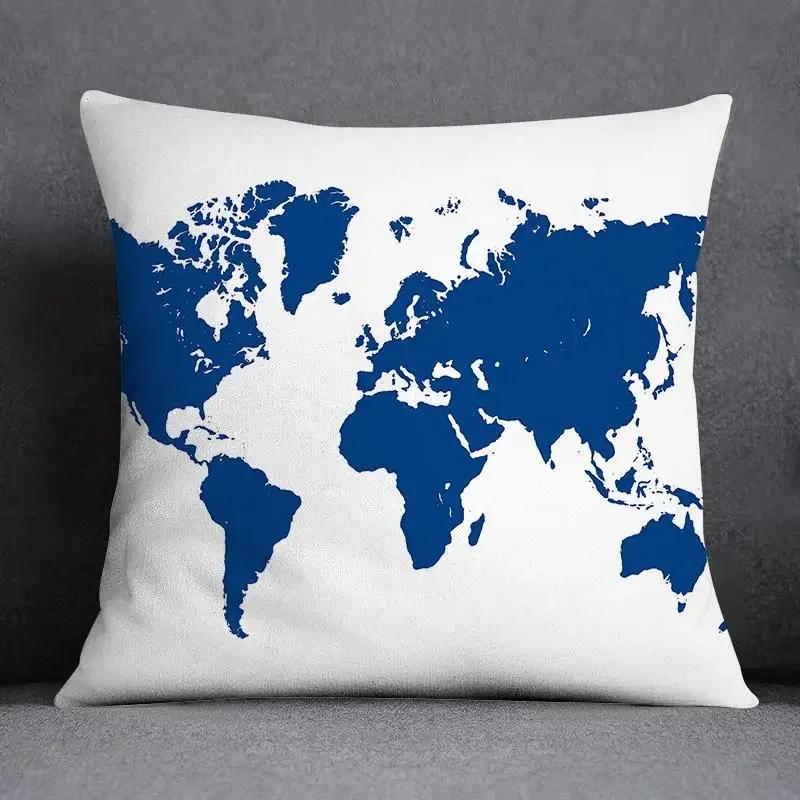 Blue Sailor Mermaid Marine Home Decor Pillowcase Square   Office  Cushion Cover