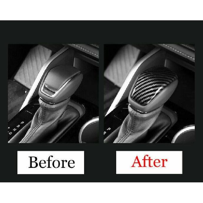Carbon Fiber Gear Lever Shift Knob Cover Trim For Toyota Highlander - 1X