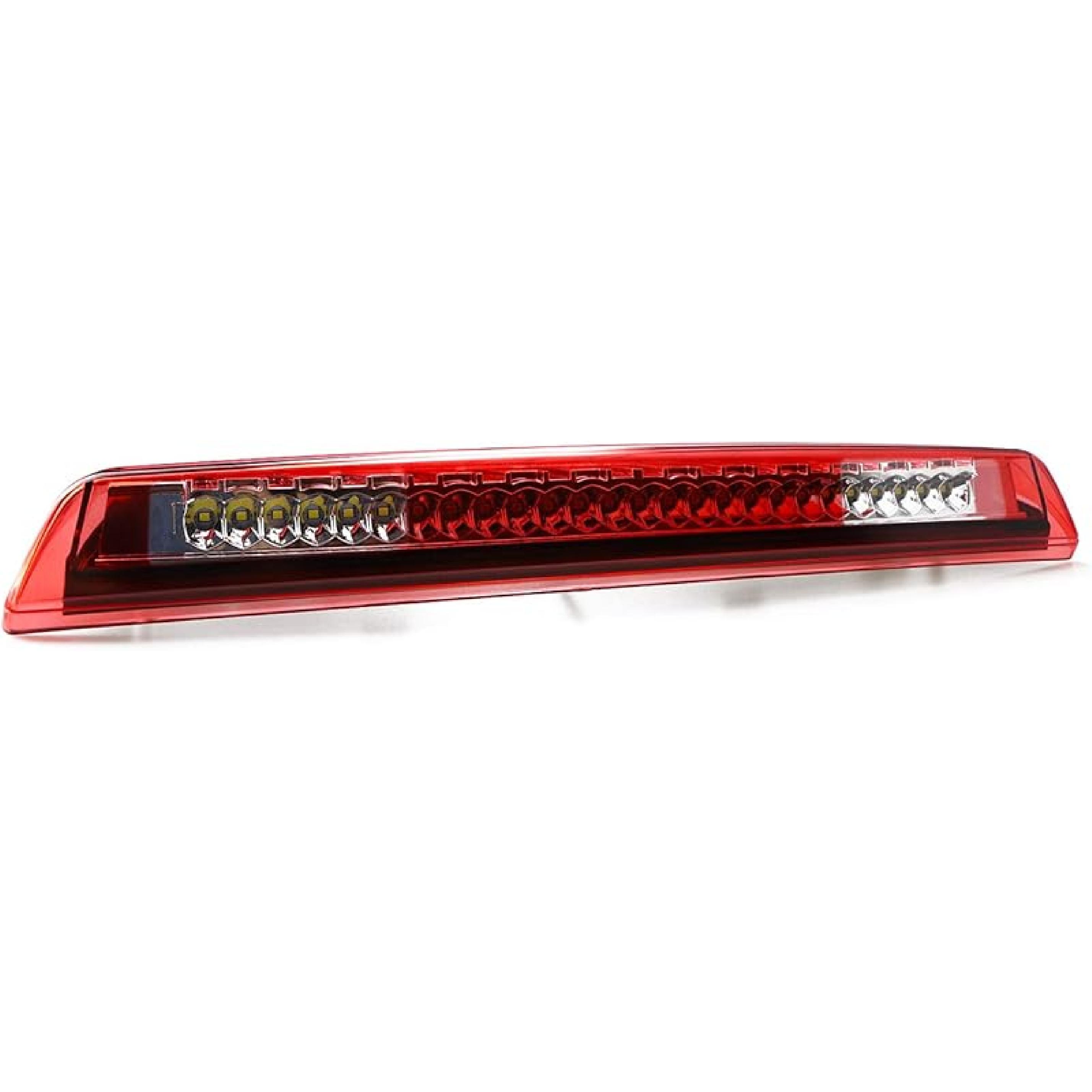 Third Brake Light For 2004-2015 Nissan Titan/2005-2016 Nissan Frontier 3Rd LED Cargo Light High Mount Lamp Center Light 26590-EA800 (Red Lens) Chrome Housing + Red Lens