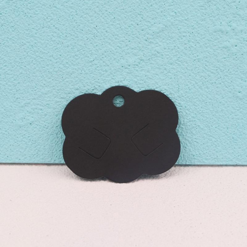 Set of 100 Jewelry Display Cards Hair Clip Cards Necklaces Cards Paper Texture Convenient Jewelry Cards for Displaying