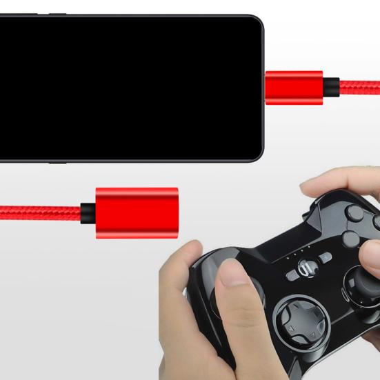 Nylon Braided OTG Adapter USB Data Cable Micro Adapter Cable U Disk Adapter Cable