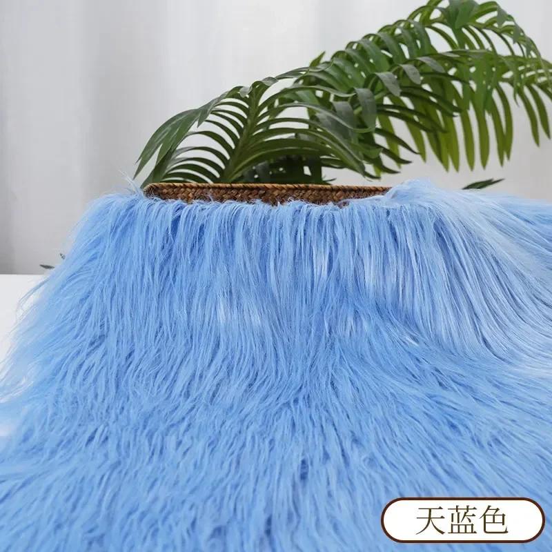 0.5/1 Yard 9cm Faux Fur For Needlework Sewing Doll Toy Beard Hairstyles DIY  Material Accessories Home Decoration Cosplay Fabric