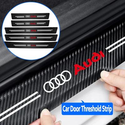 Hochwertiger Carbonfaser Auto Türschwellerschutz Aufkleber Für kcpn5 Q5 Q3 Q2 Q7 A3 B5 B6 B7 B8 B9 8P 8V 8L A5 A4 C6 C5 A1 A6 A7